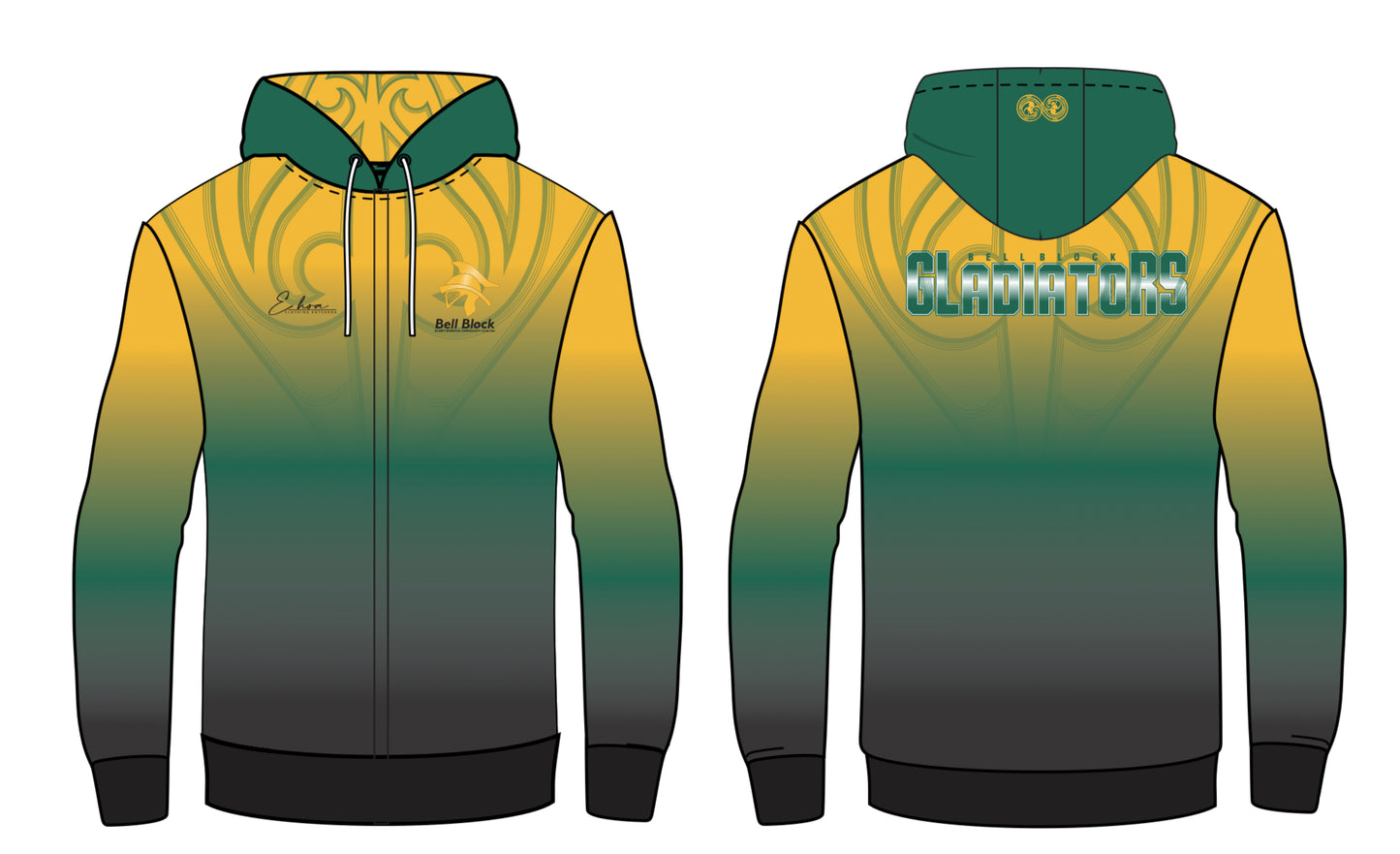 BBK GLADIATORS - ZIP HOODY