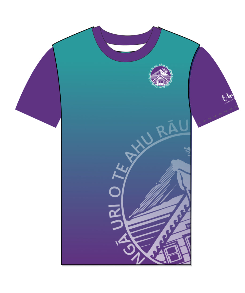 Ngā uri o Te Ahu rāua ko Apihaka Rei - Sublimated Tshirt