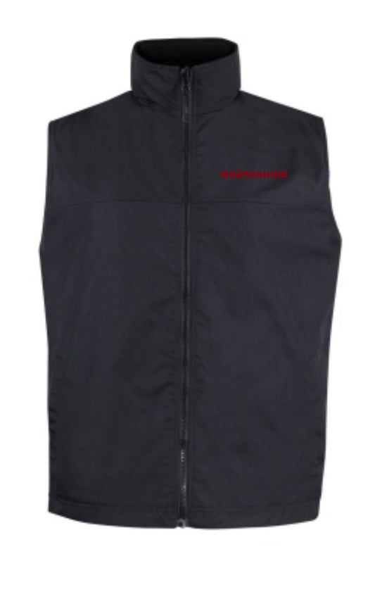 Ngāruahine Tāera 26 - Vest Black with Red