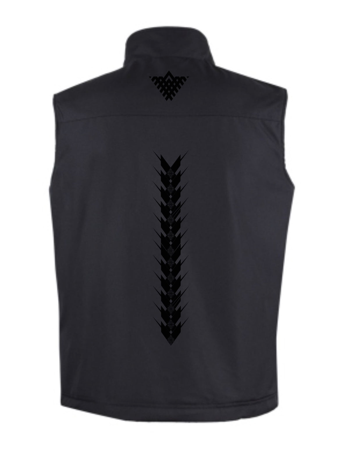 Ngāruahine Tāera 26 - Vest Black on Black